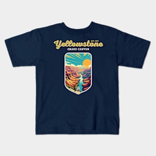 USA - NATIONAL PARK - YELLOWSTONE Grand Canyon of the Yellowstone - 7 Kids T-Shirt